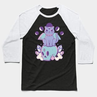 Celestial Feline Magic Baseball T-Shirt